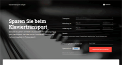 Desktop Screenshot of klaviertransport-billiger.de