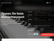 Tablet Screenshot of klaviertransport-billiger.de